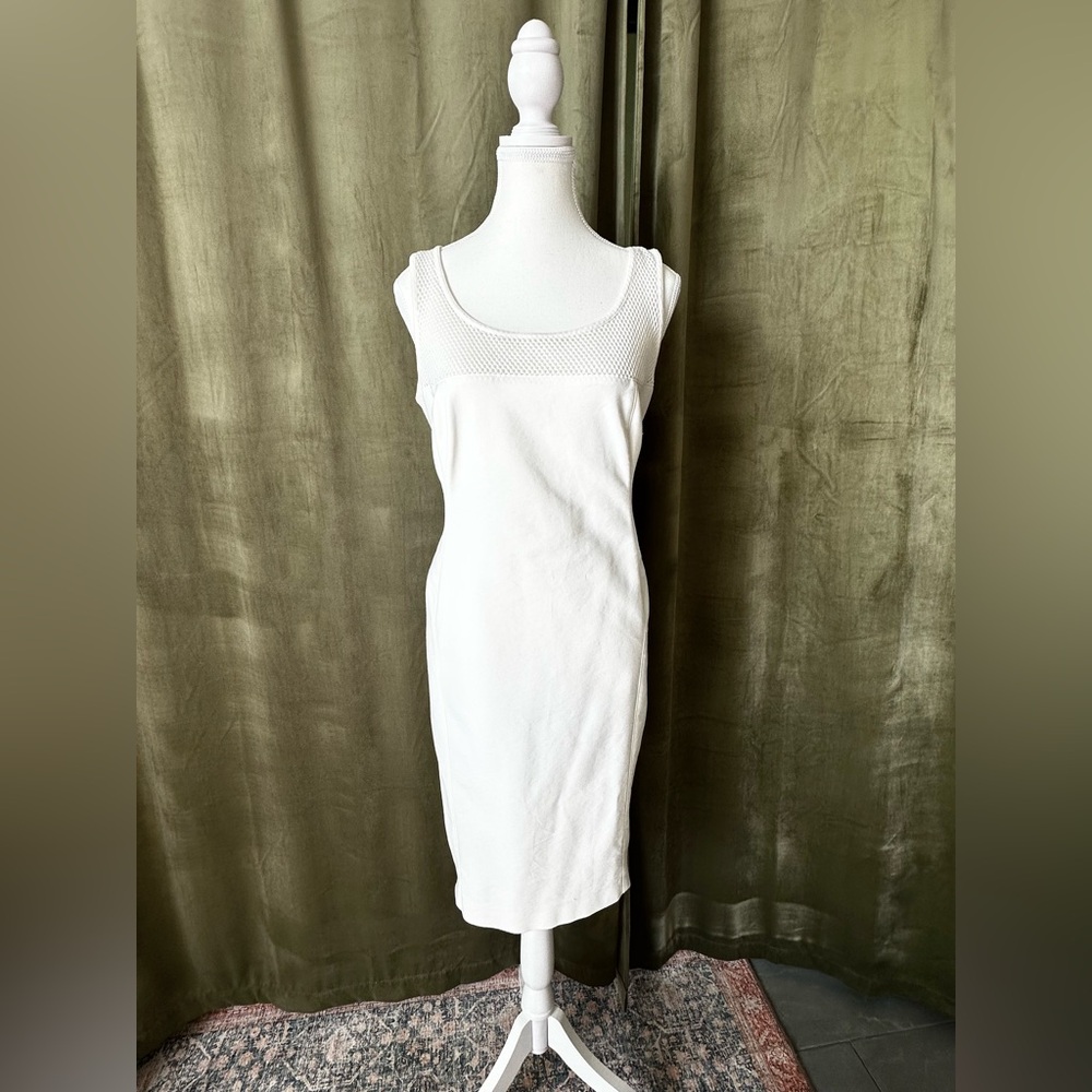 CLEAROUT White MESH mini dress